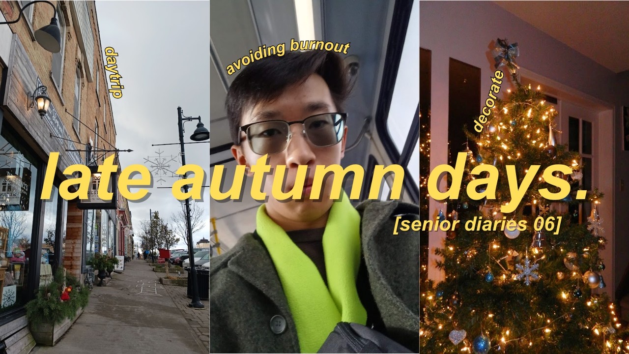 FALL RESET VLOG: daytrip, decorating, notion goals, avoiding burnout [SENIOR DIARIES 06]