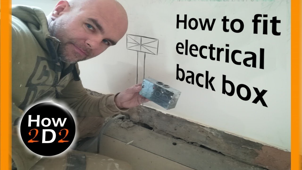 how to install electrical back box How to fit socket outlet metal box