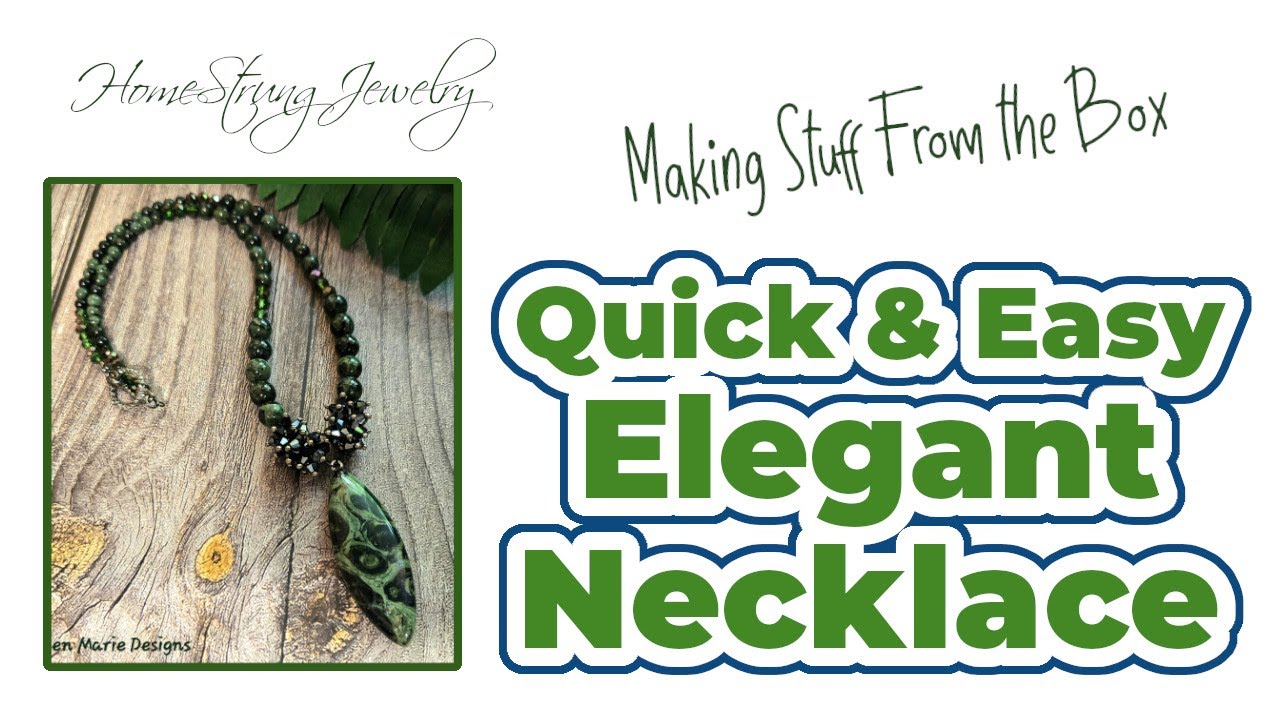 Quick & Easy Elegance!!! A New Necklace Tutorial!!!