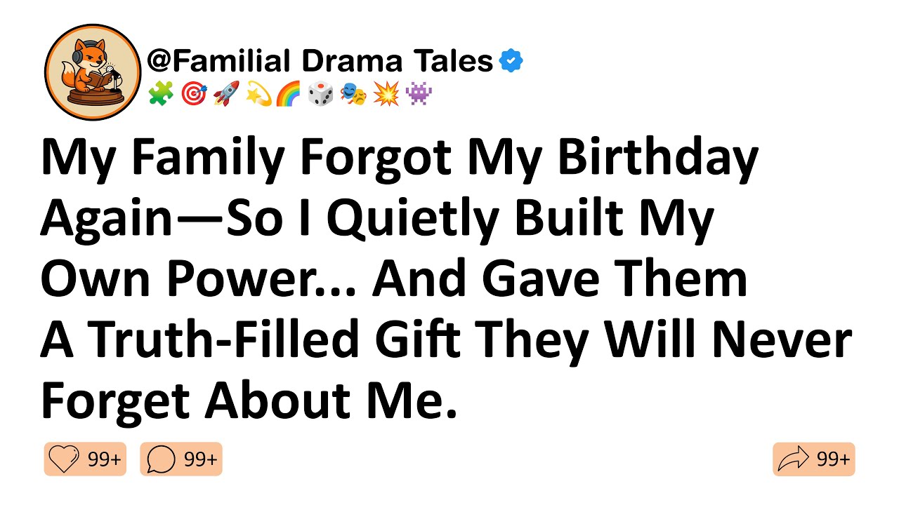 My Family Forgot My Birthday Again—So I Quietly Built My Own Power... And Gave Them A Truth-Filled..