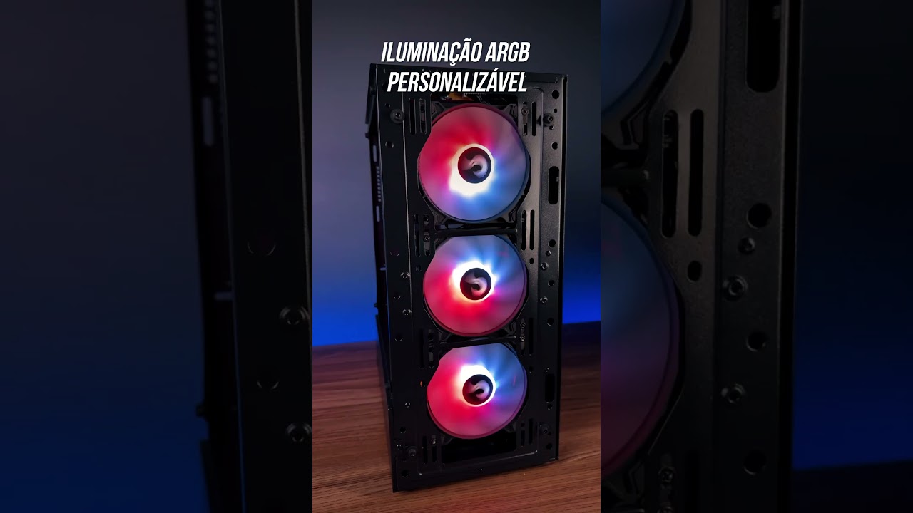 KIT 3 FANS GAMER RISE MODE X BLACK ARGB 5V - RM-XLD-01-ARGB
