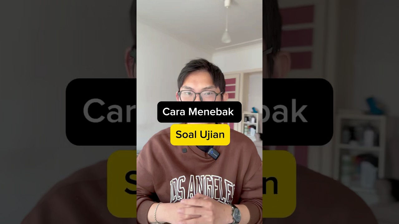 Cara Menebak Soal Ujian. #belajarsemenit #itb #edukasi #ujian