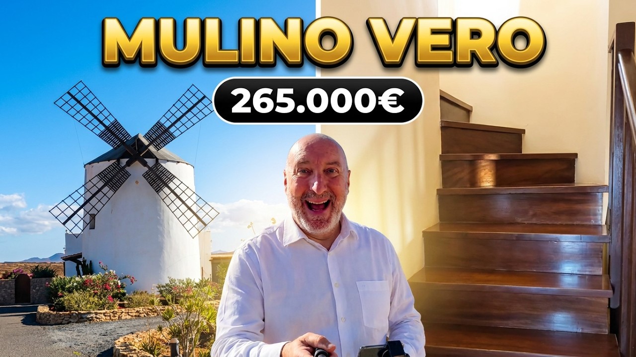 VADO A VIVERE UN MULINO!!! #goldenhousefuerteventura #comprarecasaafuerteventura #fuerteventura