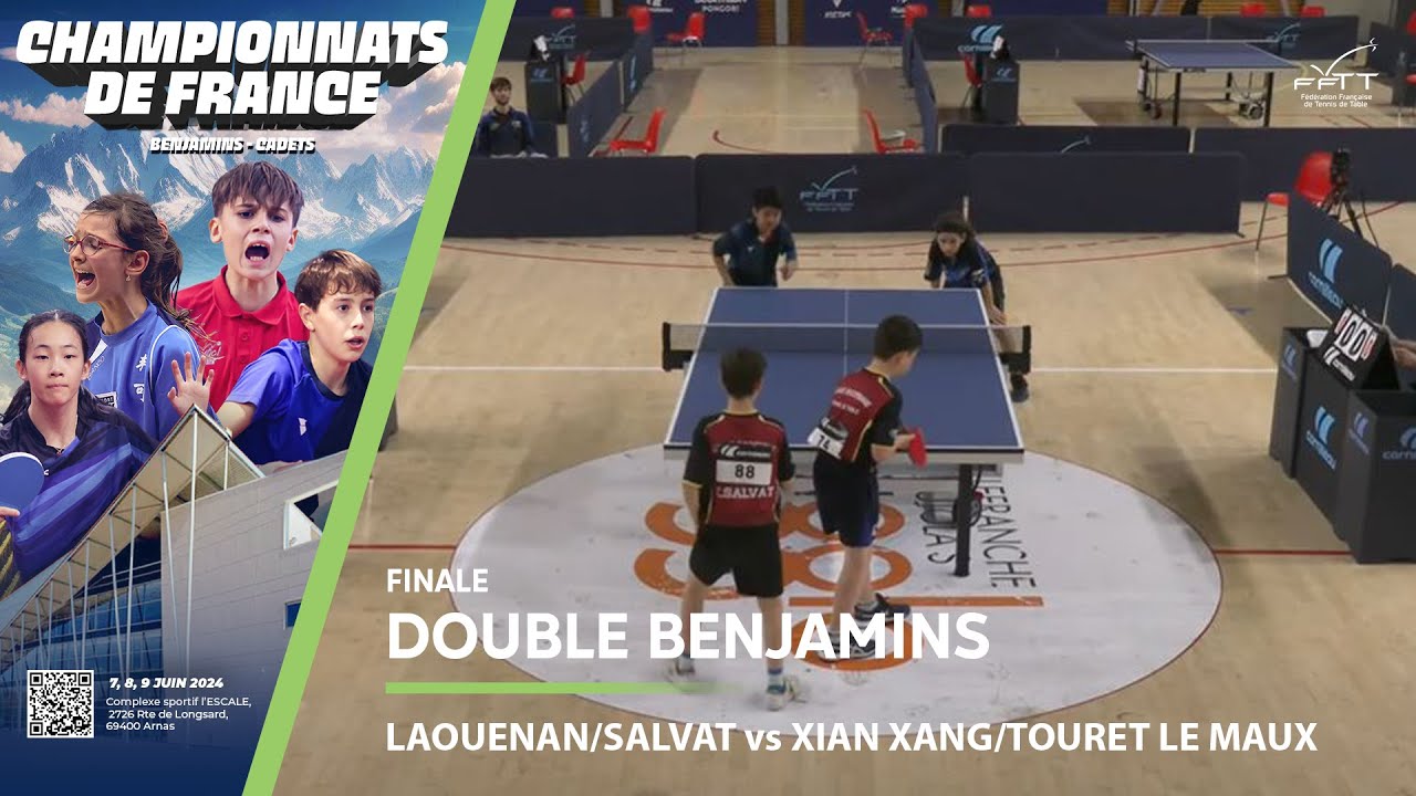 LAOUENAN/SALVAT vs XIAN XANG/TOURET LE MAUX | FINALE | FRANCE BENJAMINS 2024