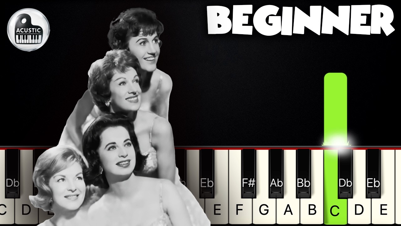 Mr. Sandman - The Chordettes | BEGINNER PIANO TUTORIAL by Betacustic