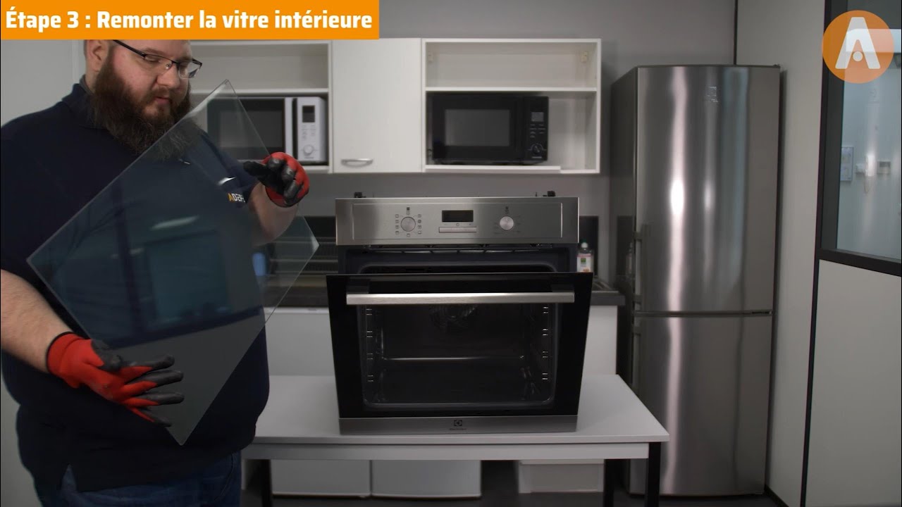 Comment changer la vitre intérieure sur un four ?