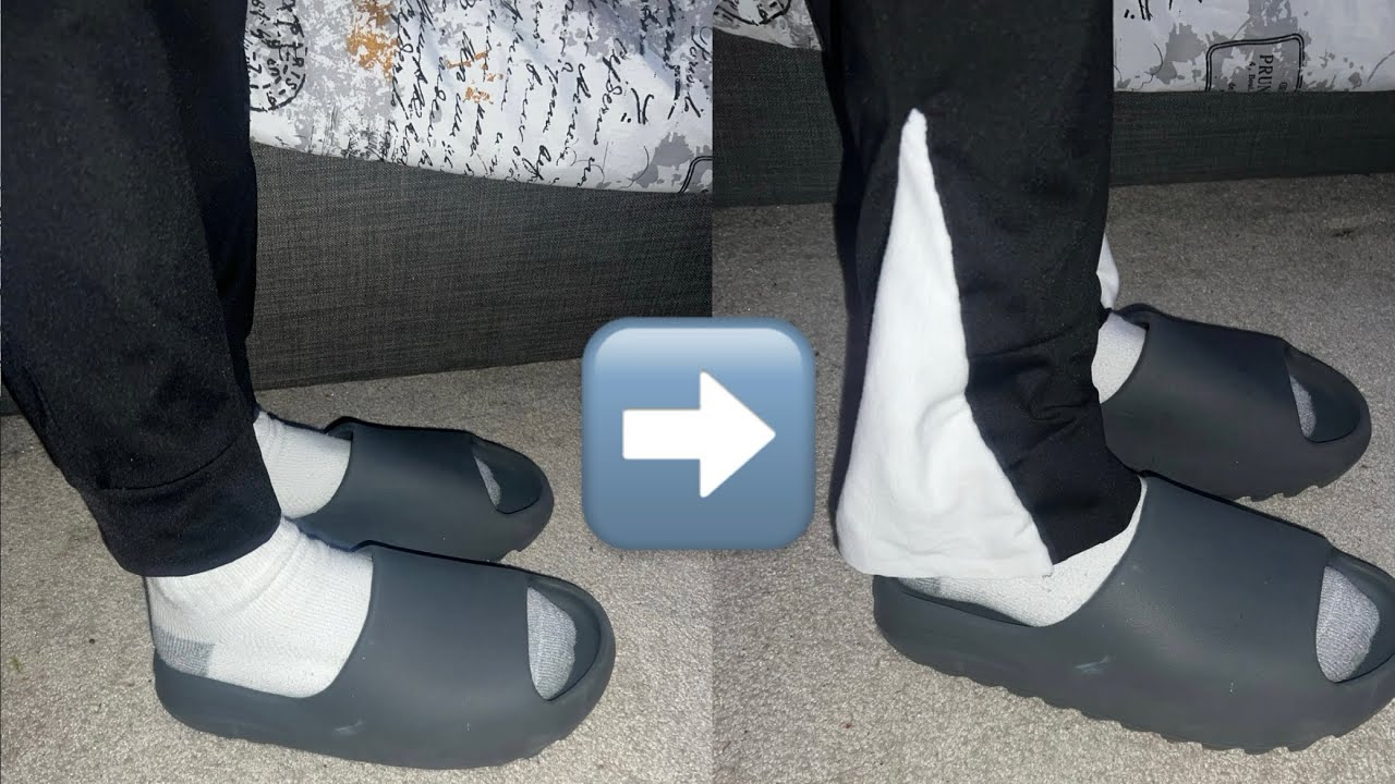Cuffed to Flared Sweatpants Tutorial (No Sewing Machine)