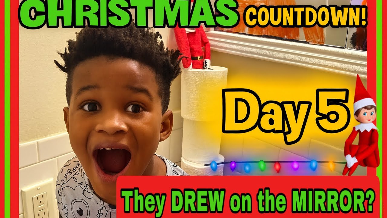 The Elves Drew WHAT on the Bathroom Mirror?! 😱🎄 | Vlogmas Day 5