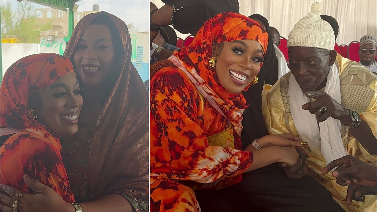Très belle complicité de la femme de Akon avec son beau papa Mor Thiam et sa belle maman