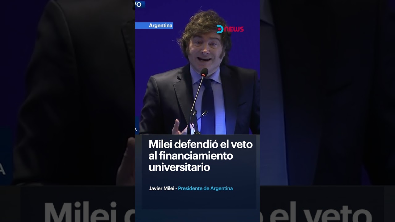 Milei defended the veto of the university funding law