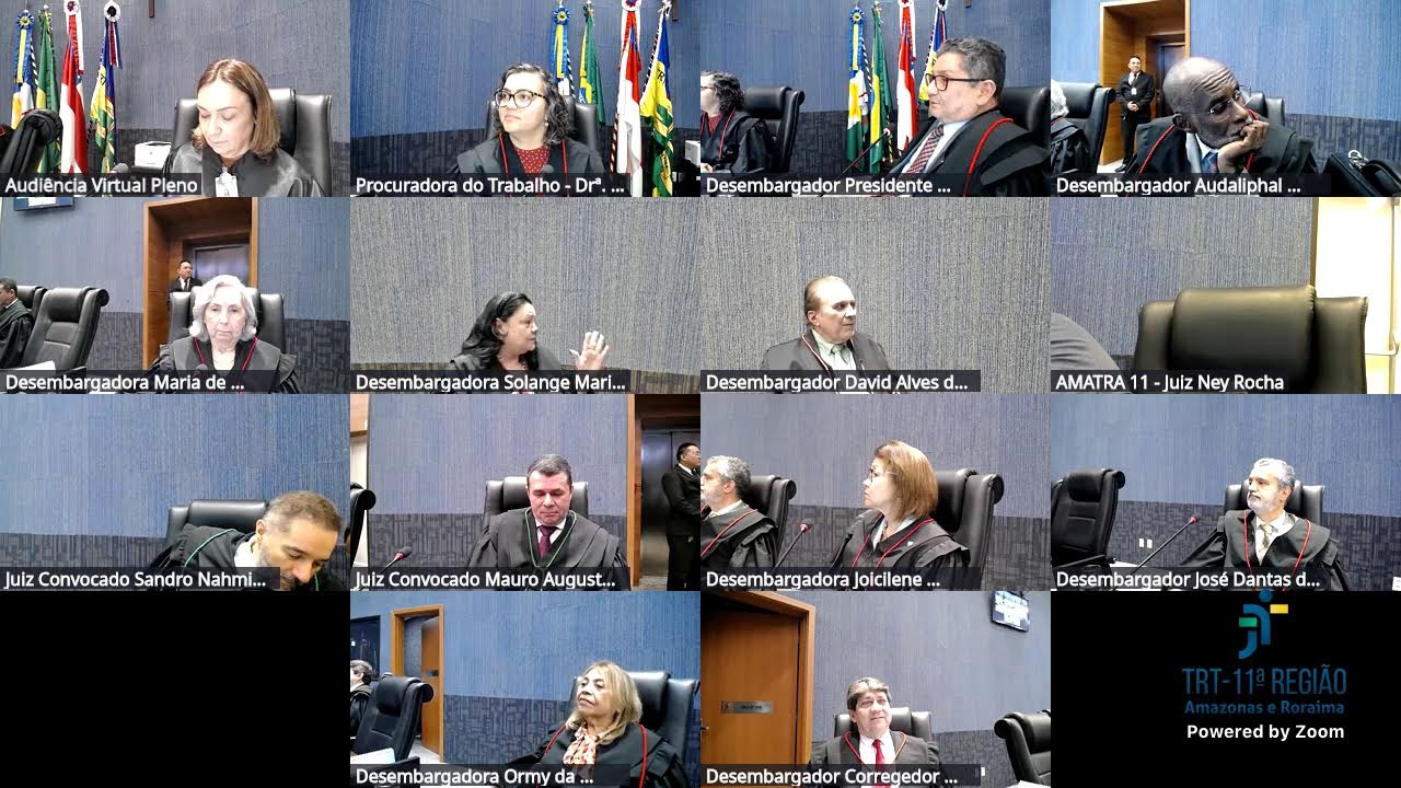 Sessão Ordinária do Tribunal Pleno de 3-12-2025
