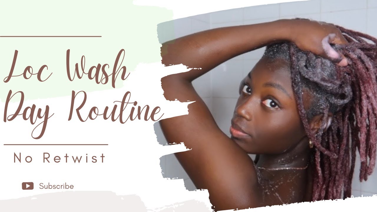 Loc Wash Day Routine 🌱l No retwist + Color care