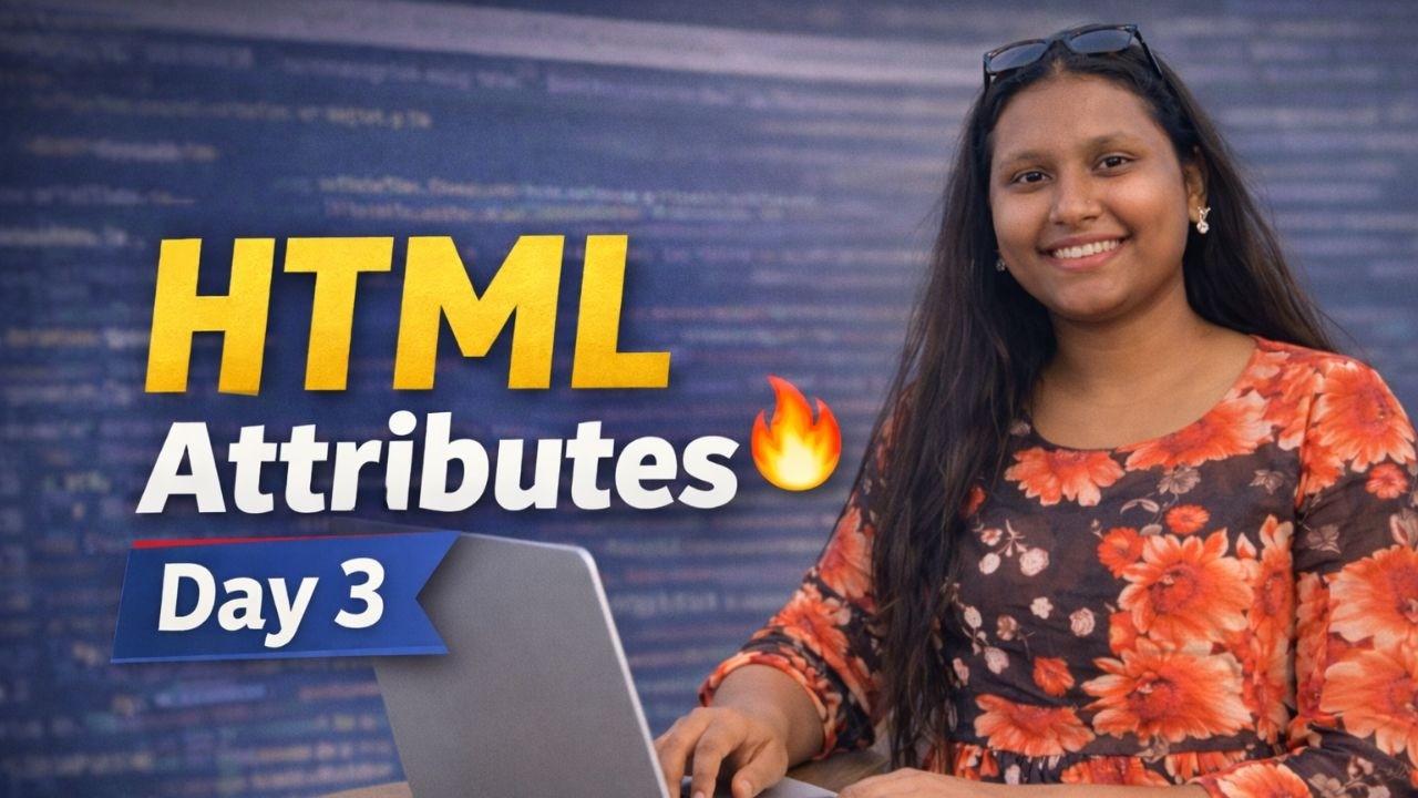 HTML Tutorial for Beginners in Hindi | Day 3 – HTML Attributes Explained