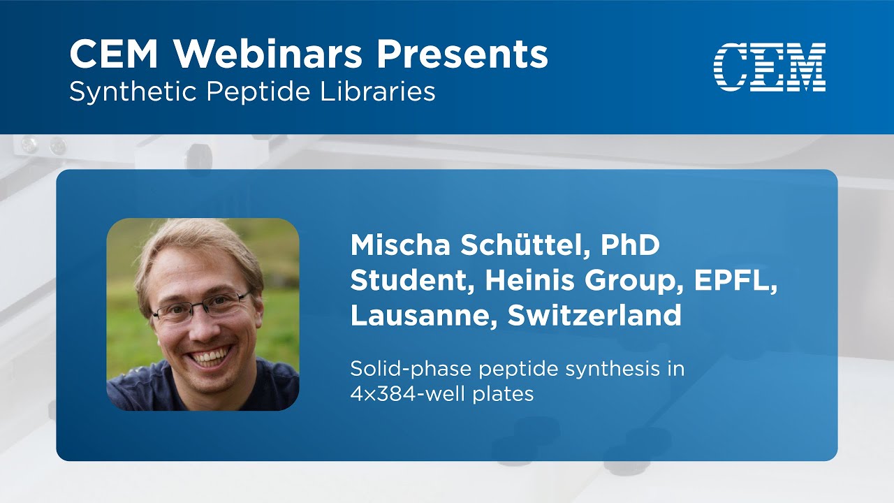 Synthetic Peptide Libraries Part 3: Mischa Schüttel