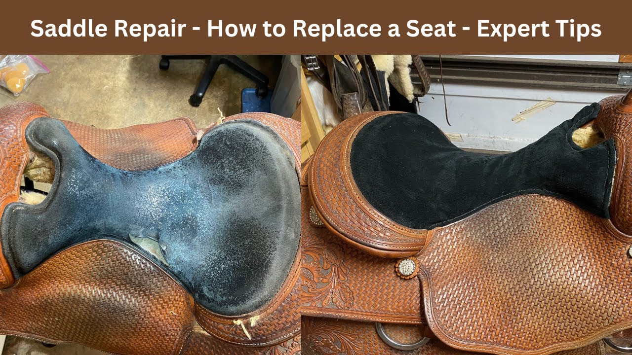 SADDLE REPAIR -  Replacing a Western Saddle Seat is NOT FOR THE FAINT OF HEART! Expert Tips