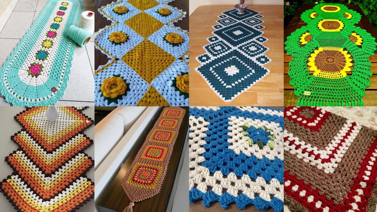 Beautiful crochet table runner and mats new design 2026