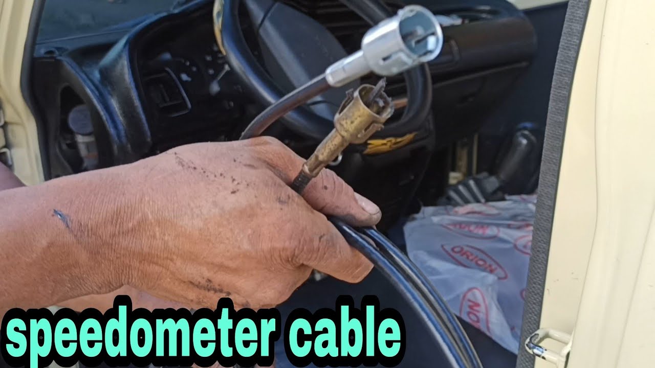 How to replace speedometer cable and fanbelt Suzuki Scrum