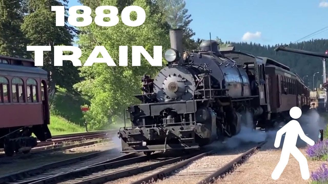 1880 Train in Hill City, South Dakota - Walking Tour - 4K - 2022
