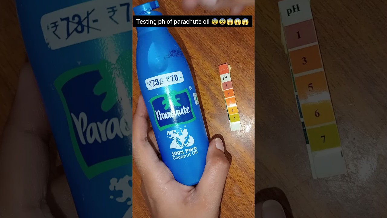 parachute coconut oil 😰😰😨😨# phtest#oil#haircare#1million #viral #ytshorts #shortsvideo
