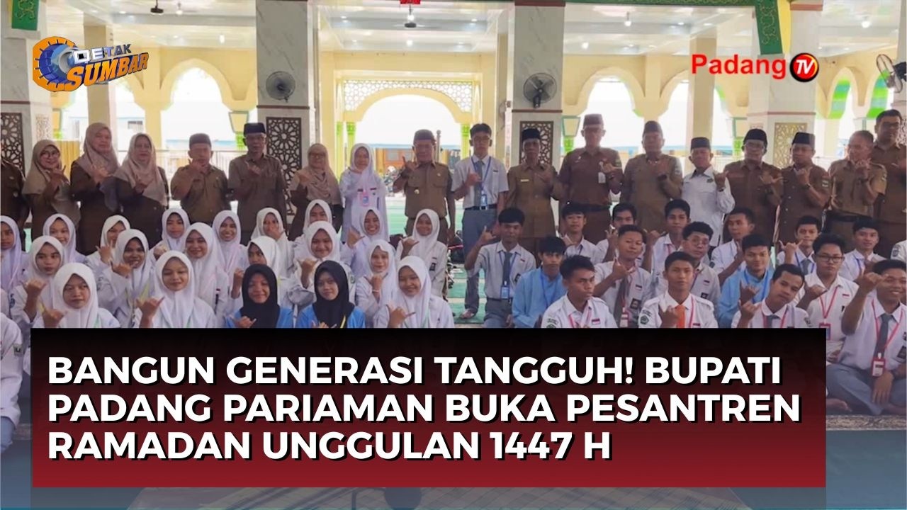 Bupati Padang Pariaman John Kenedy Azis Buka Pesantren Ramadan Unggulan 1447 H Tingkat SMA/SMK