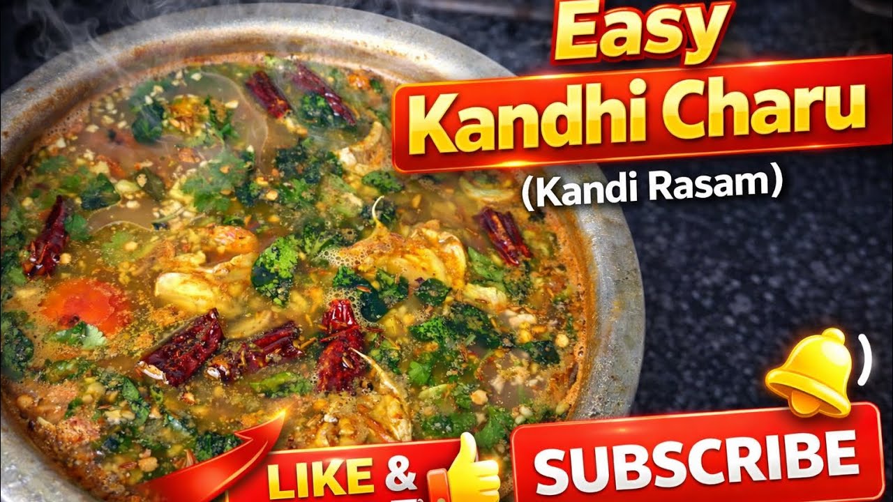 Easy Kandhi Charu Recipe | Perfect Side for Rice 🤤✨#charurecipe #trending #food #homemade #viral 