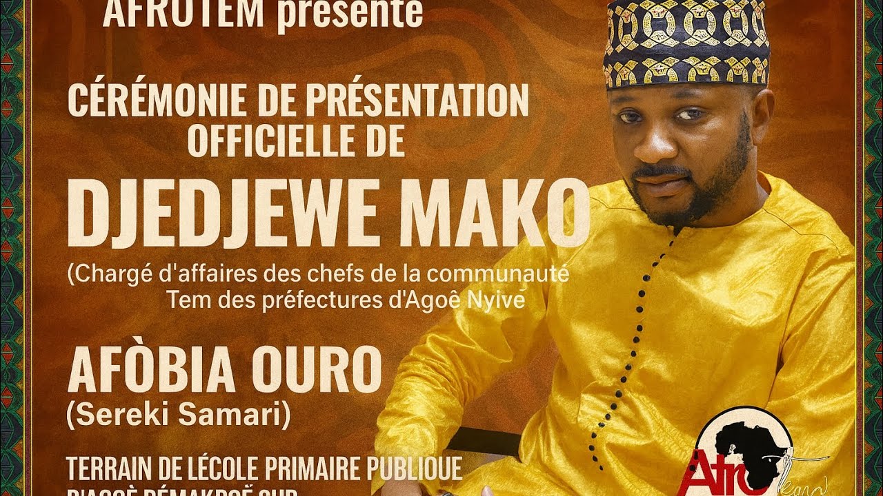 AFROTEM PRENTE DJEDJEWE  MAKO CHEF TRADITIONNEL  DES JEUNES TEM À LOME