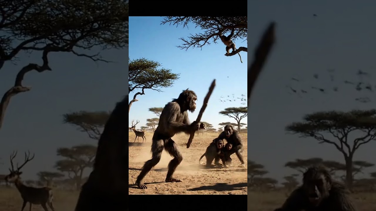 Homo Habilis vs Monkeys  The First Human Survival Battle  Prehistoric Documentary