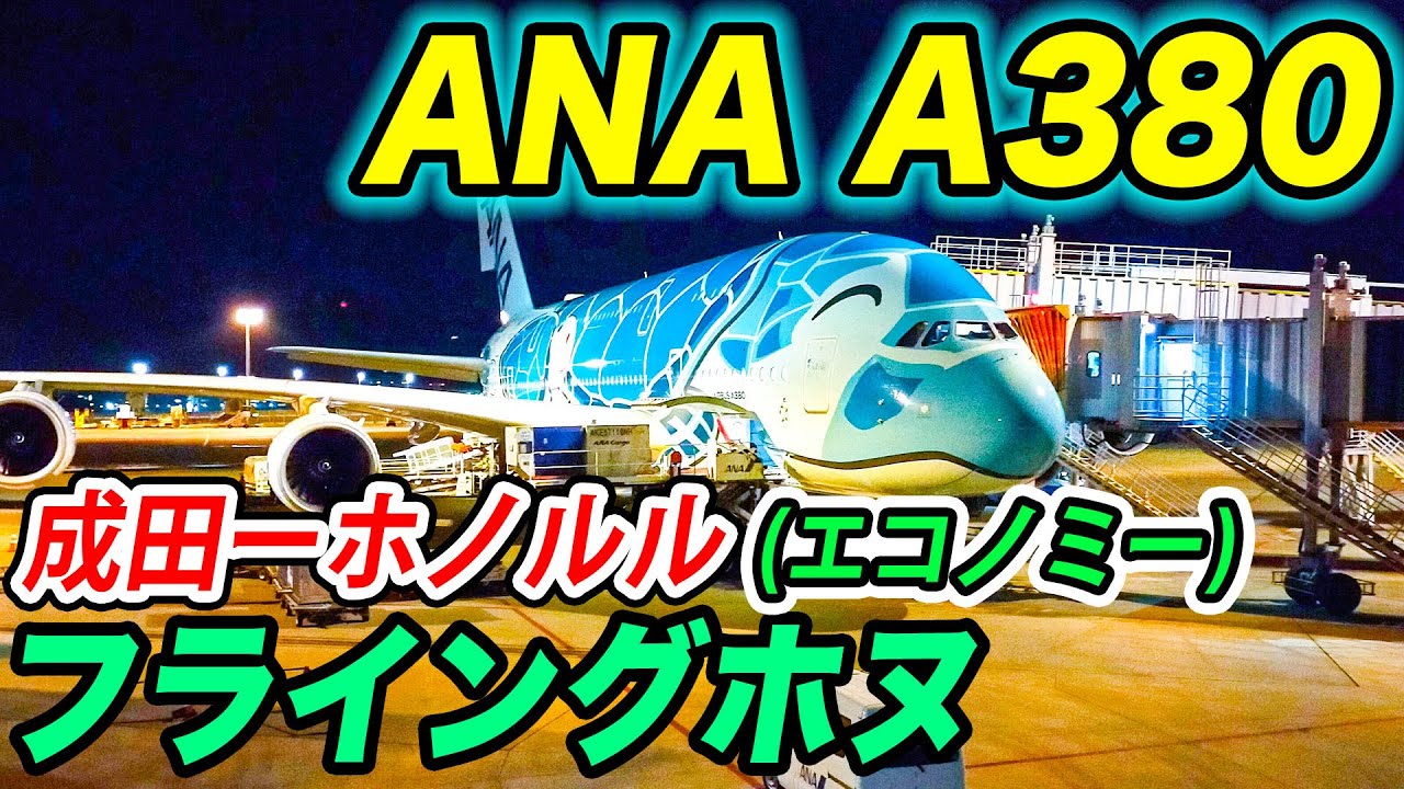 【世界最大】ANAエアバスA380フライングホヌにて、ハワイ・ホノルルへ！サイズも快適性も圧倒的すぎて感動！[ANA海外発券で台湾・ハワイ#6]