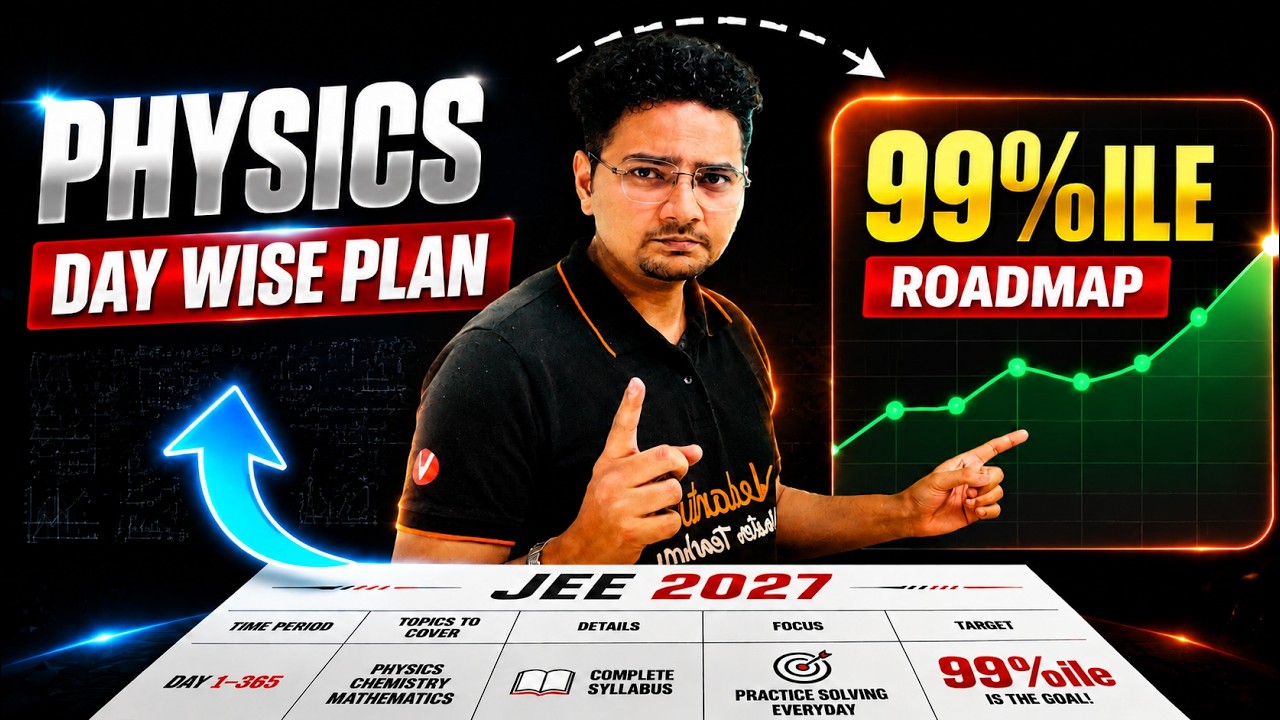 Complete Day Wise Plan to SCORE 99%ile in JEE 2027 Physics | PHYSICS GAMEPLAN⚡️|JEE 2027 | Abdul Sir