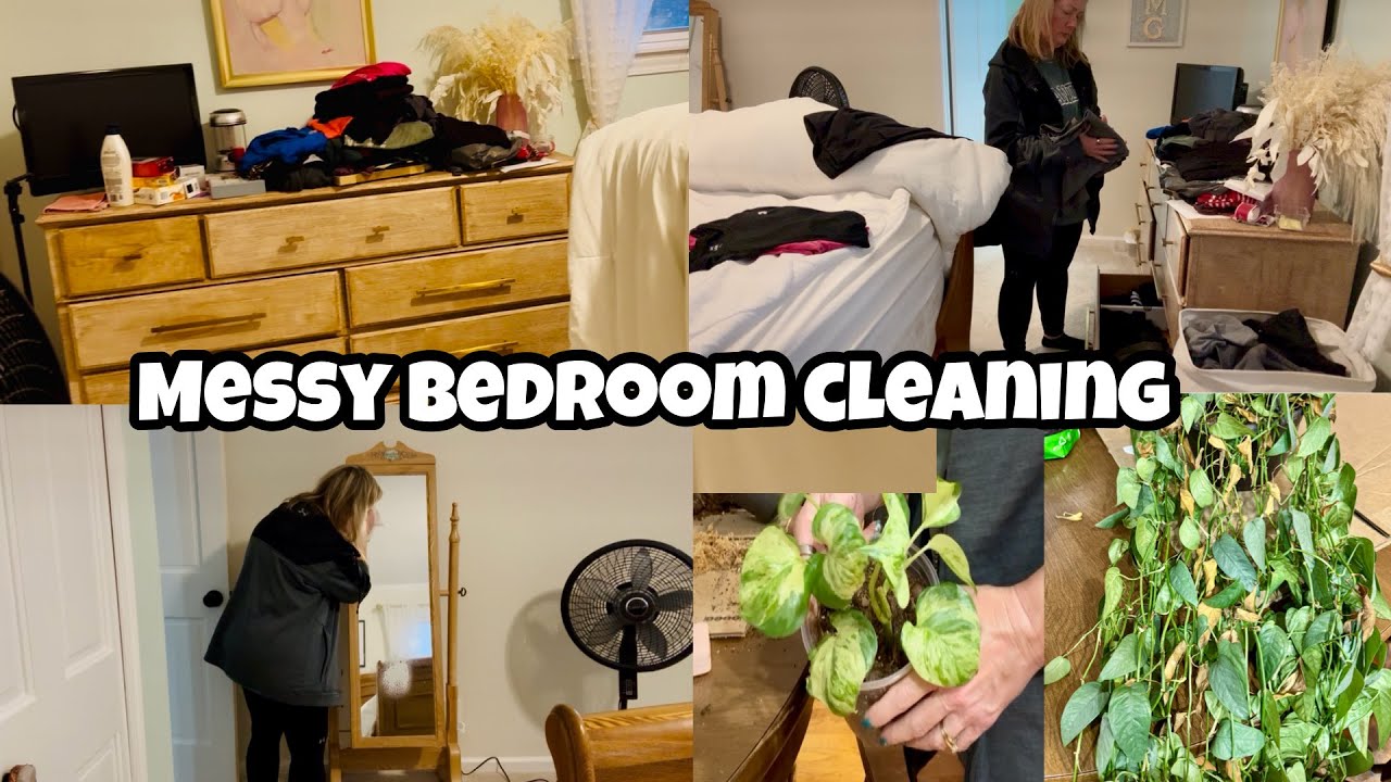 2 bedroom tidy and clean and getting some plant care done 