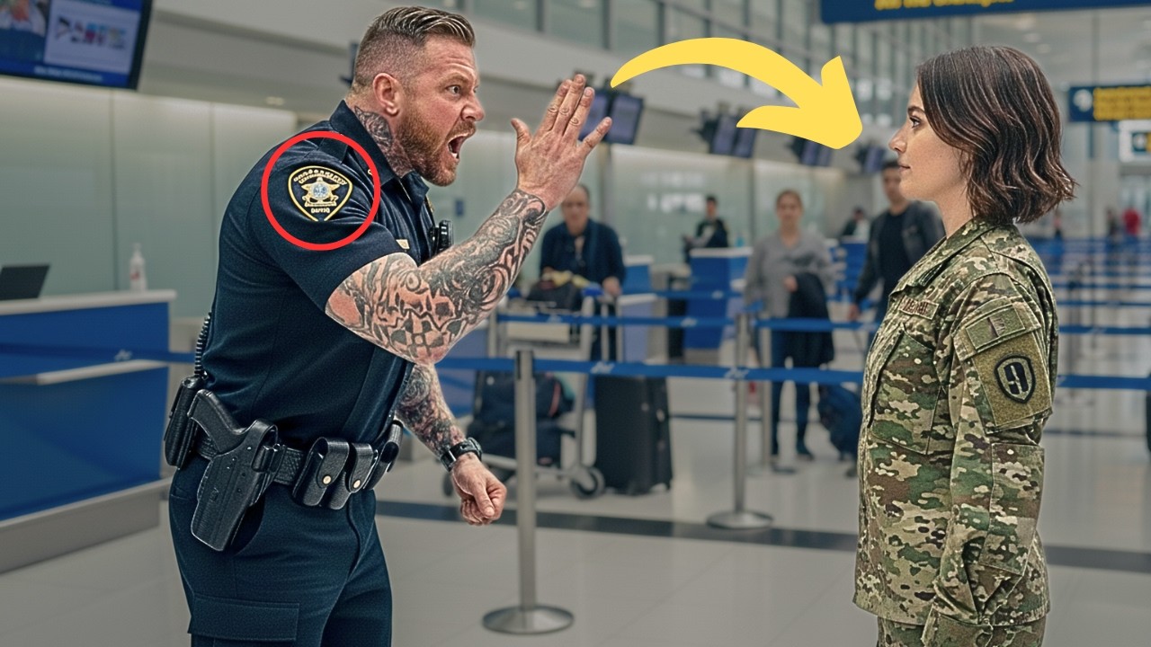 POLICÍA AGREDE A GENERAL LATINA EN EL AEROPUERTO… PERO ACABA ESPOSADO ANTE 200 SOLDADOS DE ÉLITE