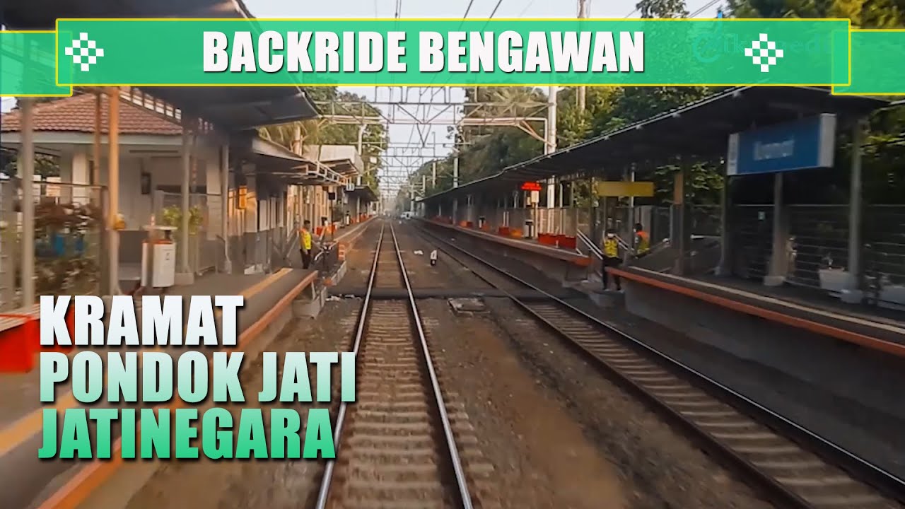 #1001 Backride View | BENGAWAN train from Kramat station to Jatinegara station
