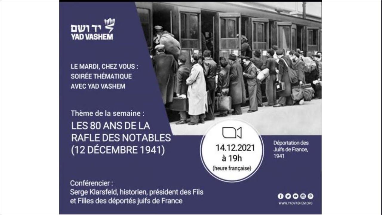 Les 80 ans de la rafle des Notables