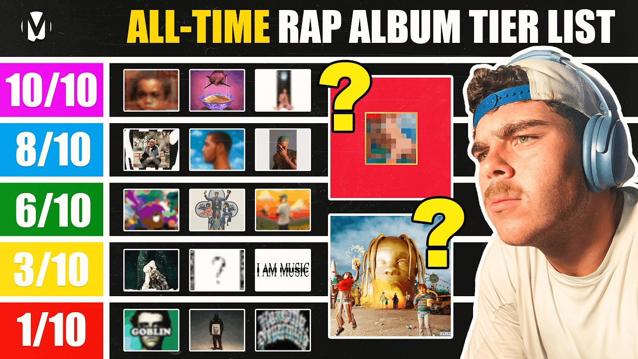 Creating The ULTIMATE All-Time Rap Album Tier List (150+ Albums)
