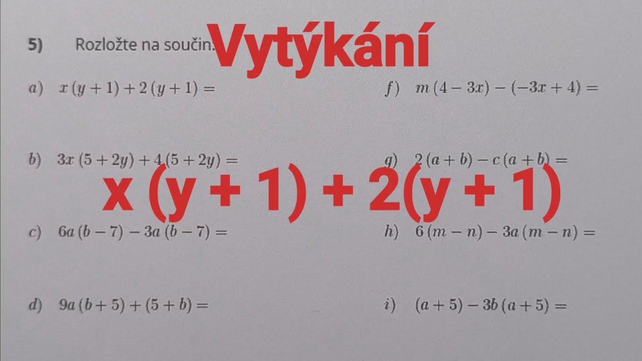 Vytýkání 4