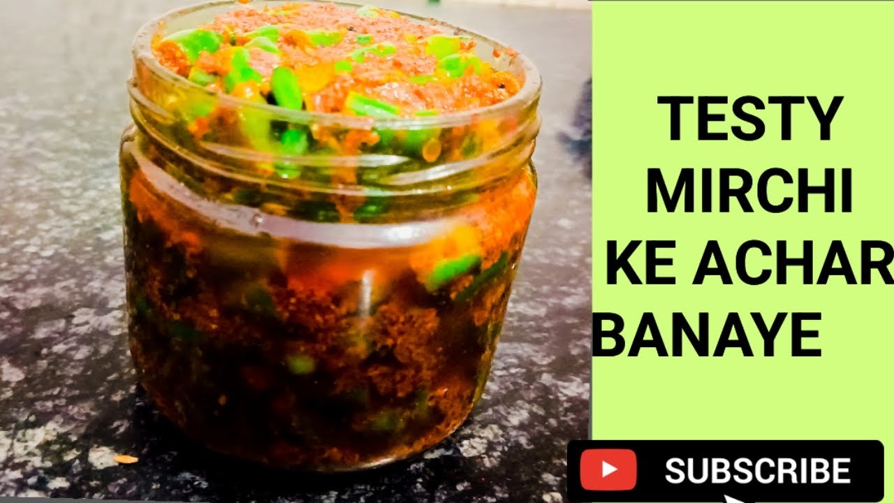 Testy Mirchi 😋ke# Achar #banye new 😋style 