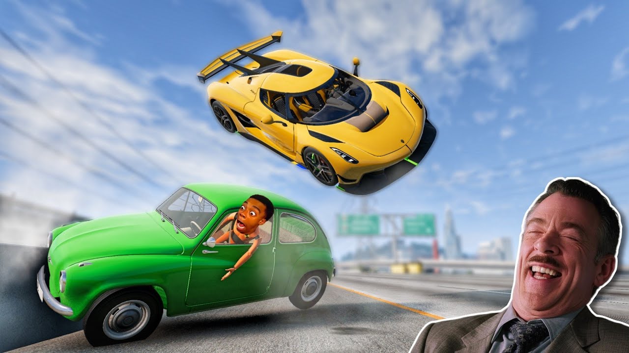 Koenigsegg Jesko Смешные моменты 🤣 - [BeamNG.Drive]