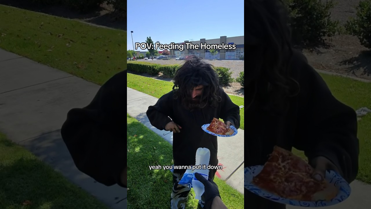 Feeding Homeless on Memorial Day 🍕 #homeless #homelessness #kindness #arislovesevery1