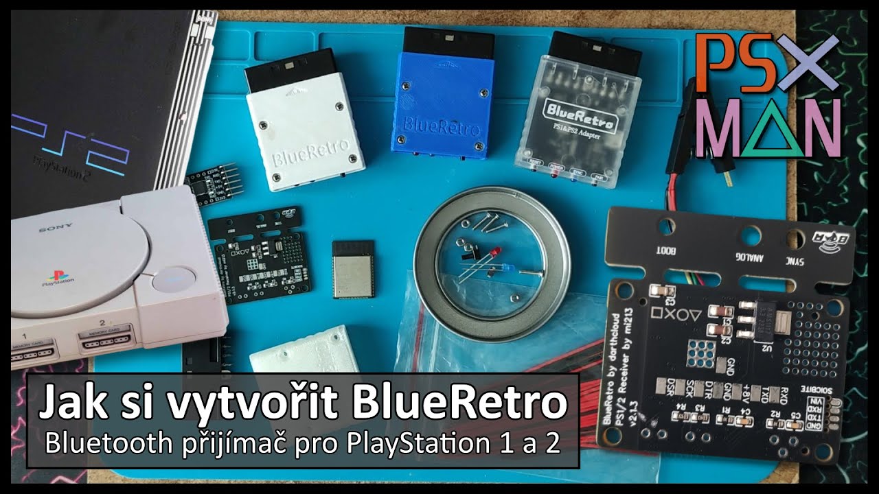 BlueRetro přijímač pro PlayStation 1/2 (Jak si vyrobit sám)