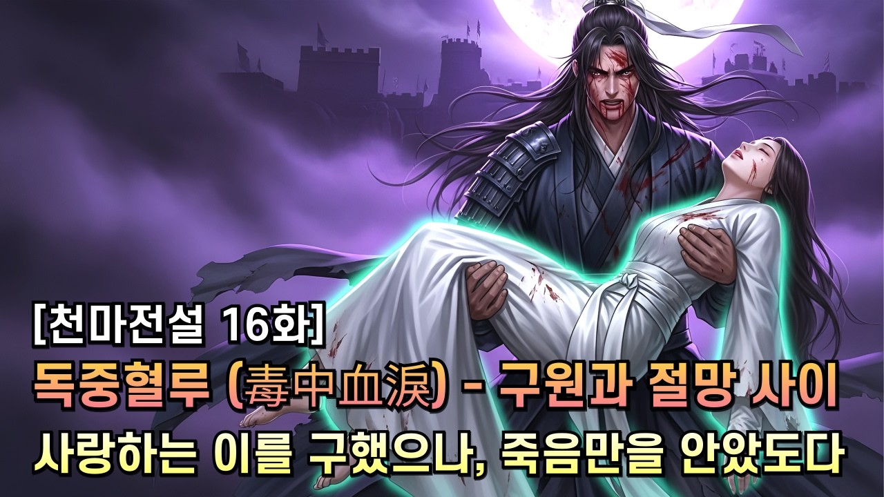 [천마전설 16화]독중혈루 (毒中血淚) - 연화 구출과 시한부 선고, 담백의 분노와 각성