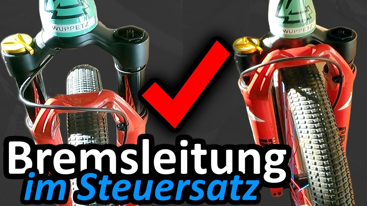 Bremsleitung durch Steuersatz legen ohne abzuknicken // Fahrrad Barspin fähig machen
