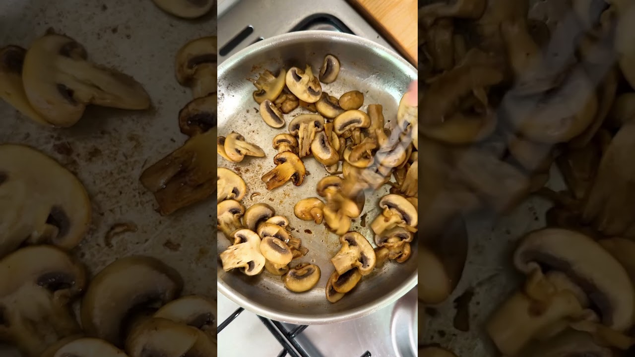 Scaloppine di pollo ai funghi con purè