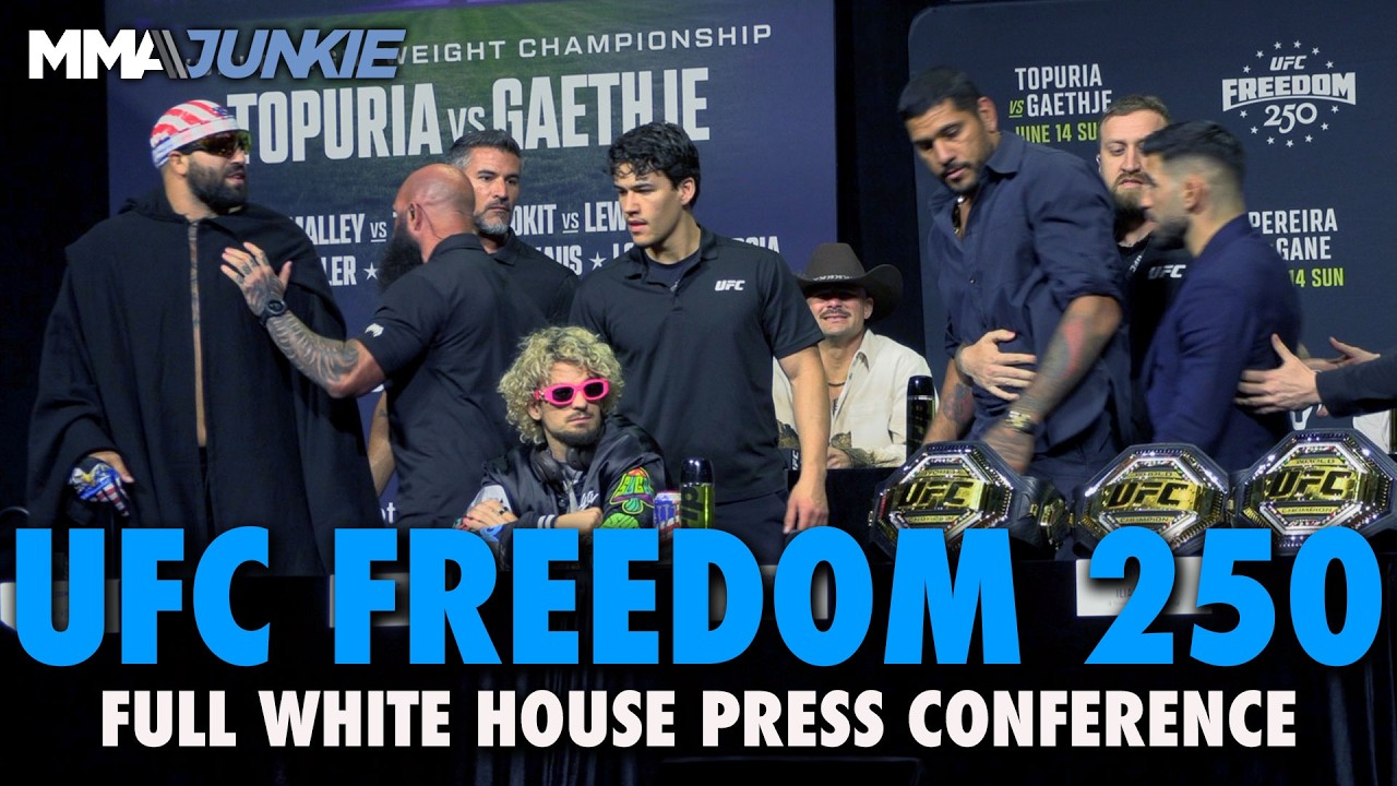 UFC White House press conference: Josh Hokit ejected after Ilia Topuria nearly attacks