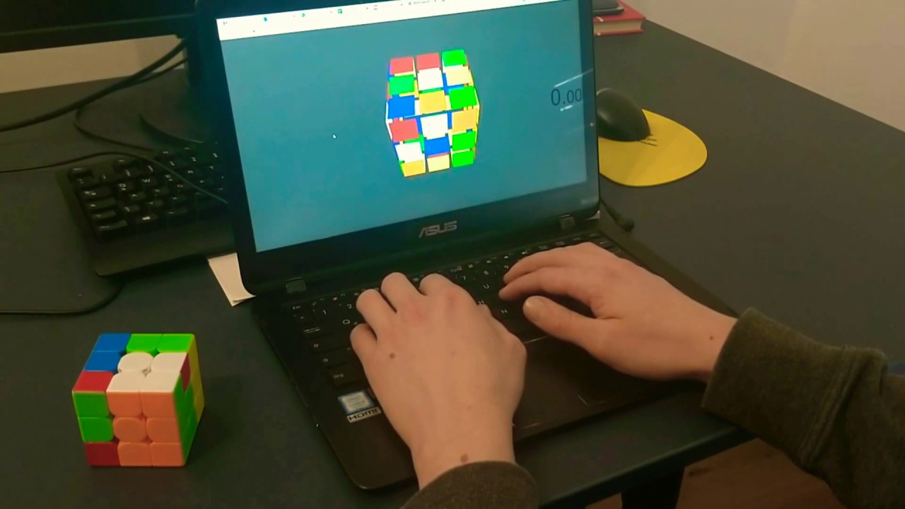 Virtual cube 8.95 avg of 5