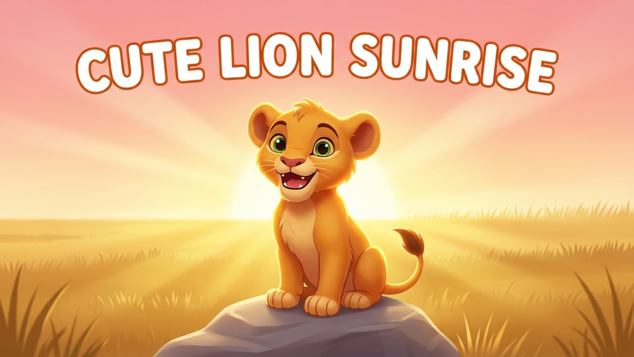 “The Little Lion King 🦁 | Brave Lion Poem for Kids | Cartoon Nursery Rhymes”
