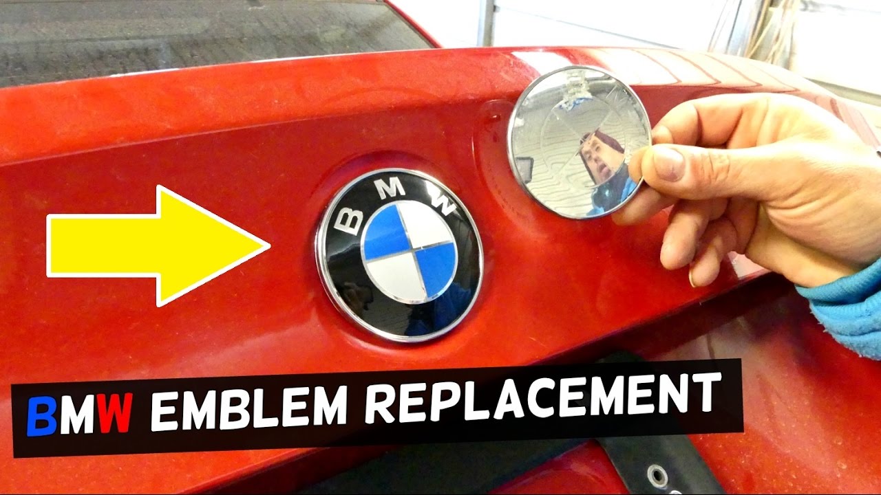 BMW E90 E46 E39 E60 E83 E65 TRUNK LID HOOD EMBLEM REPLACEMENT REMOVAL