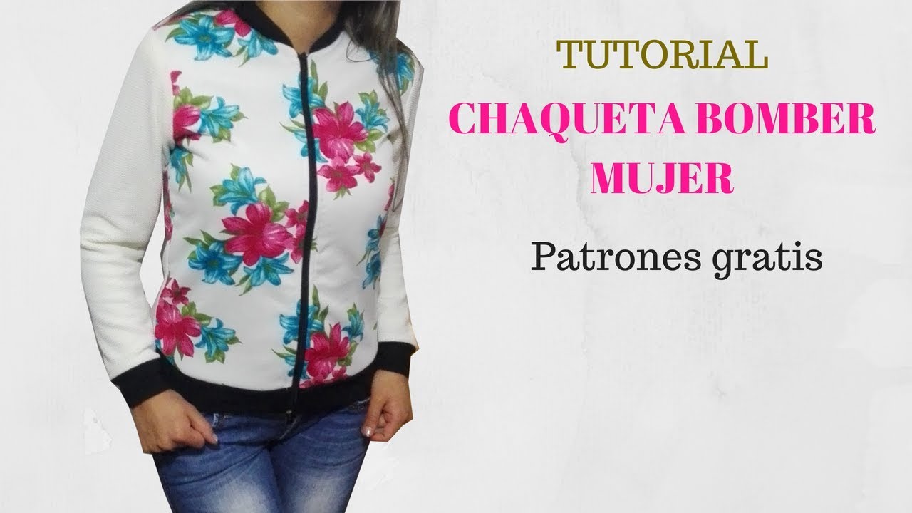 DIY chaqueta bomber para mujer corte y confección