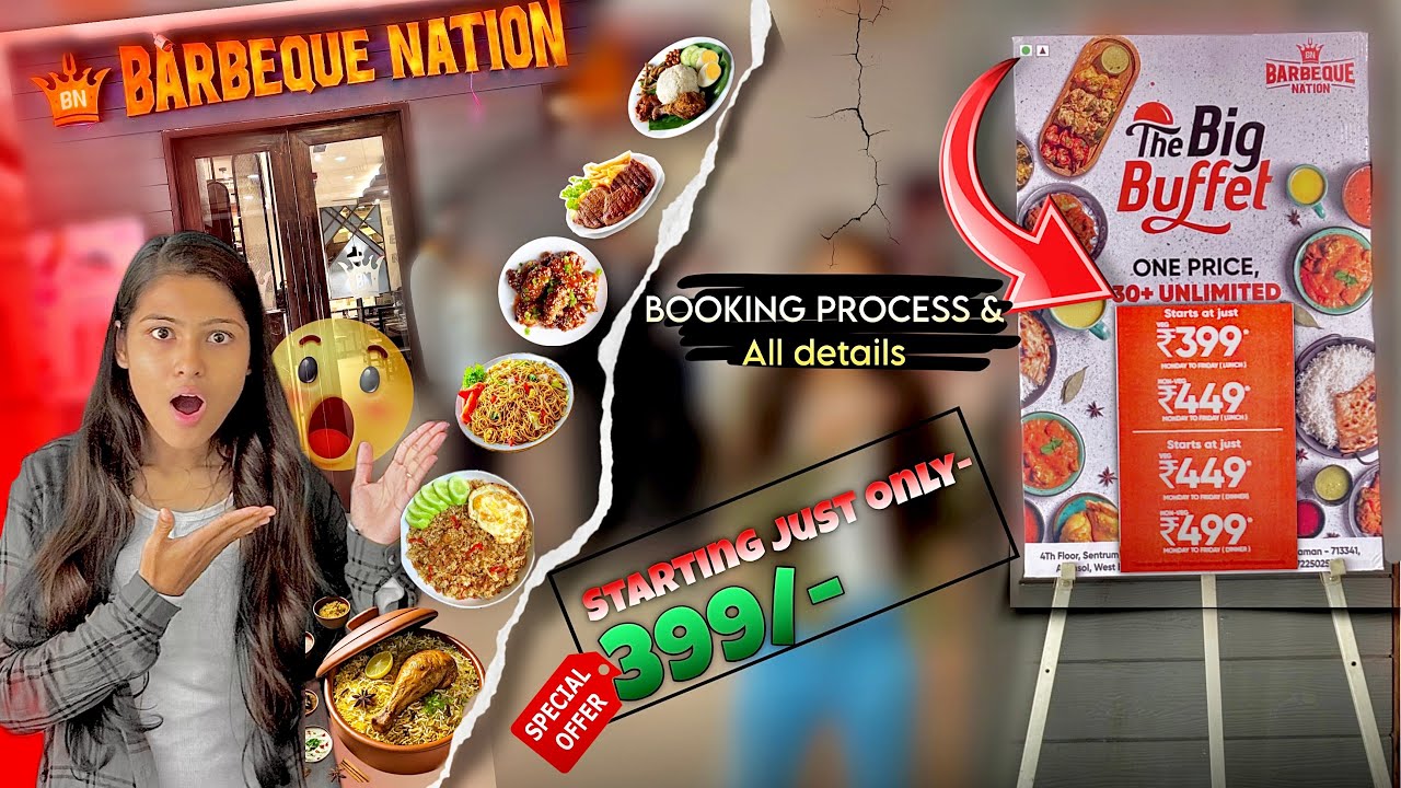ASANSOL BARBEQUE NATION || cheapest buffet just 399/- offer 😱⤵️