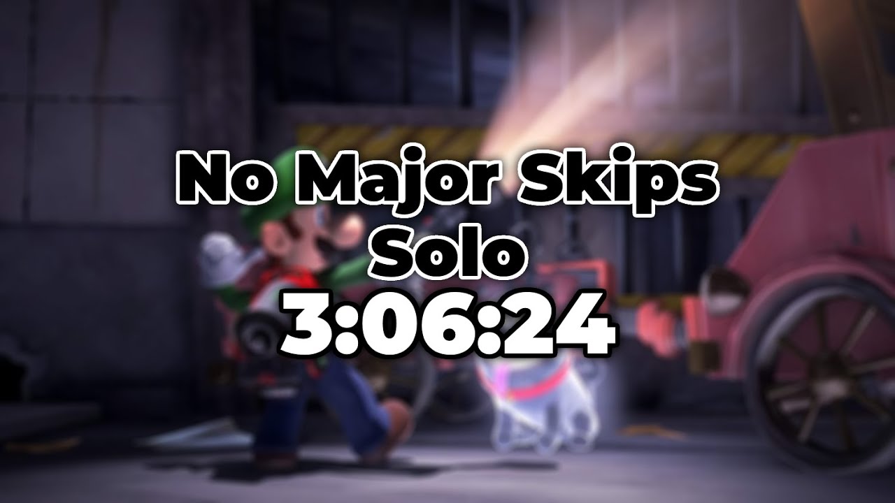 PB | Luigi's Mansion 3 No Major Skips Solo in 3:06:24