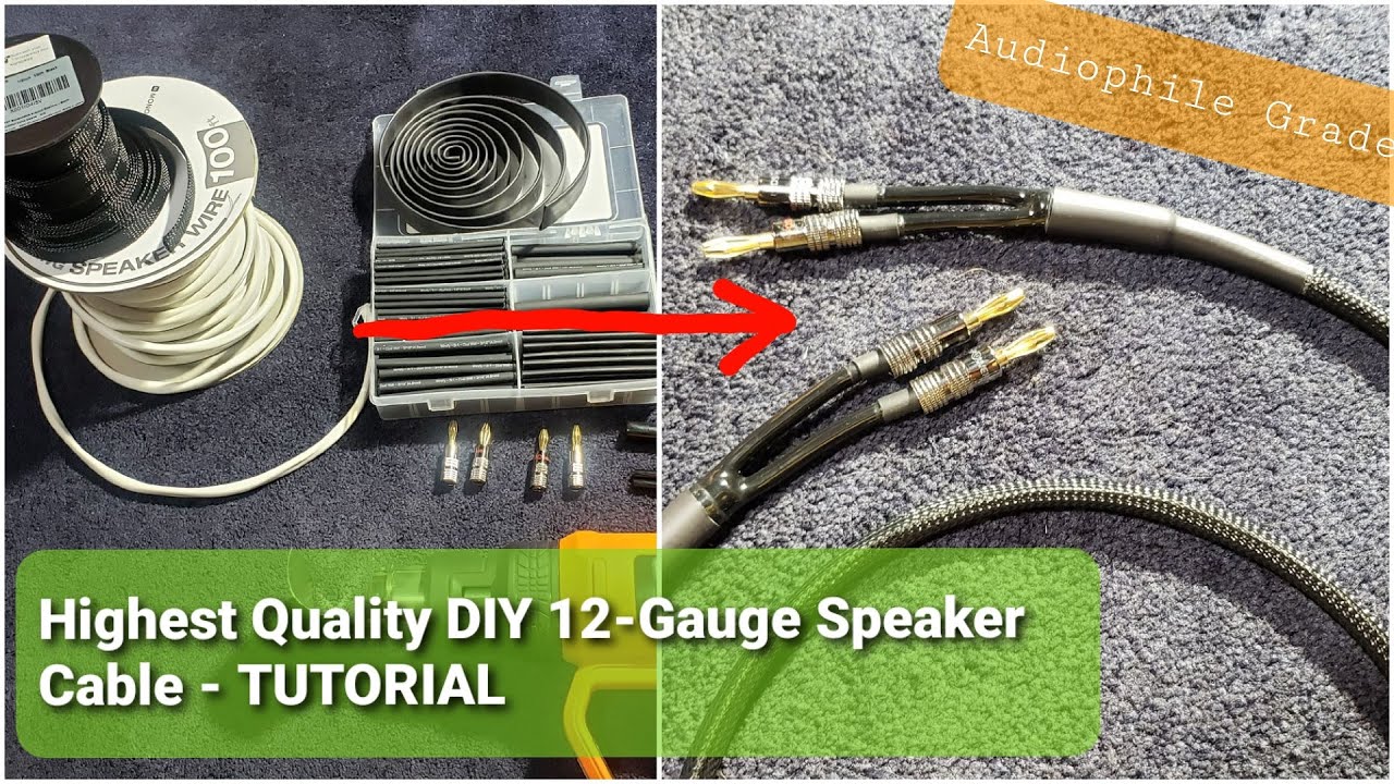 Beautiful DIY 12-Gauge Speaker Cable Tutorial
